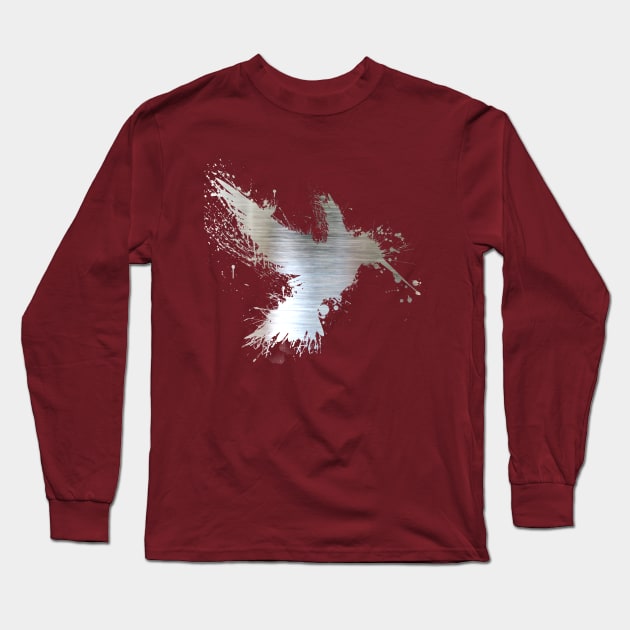 Hummingsplat - Metal Long Sleeve T-Shirt by aleibanez